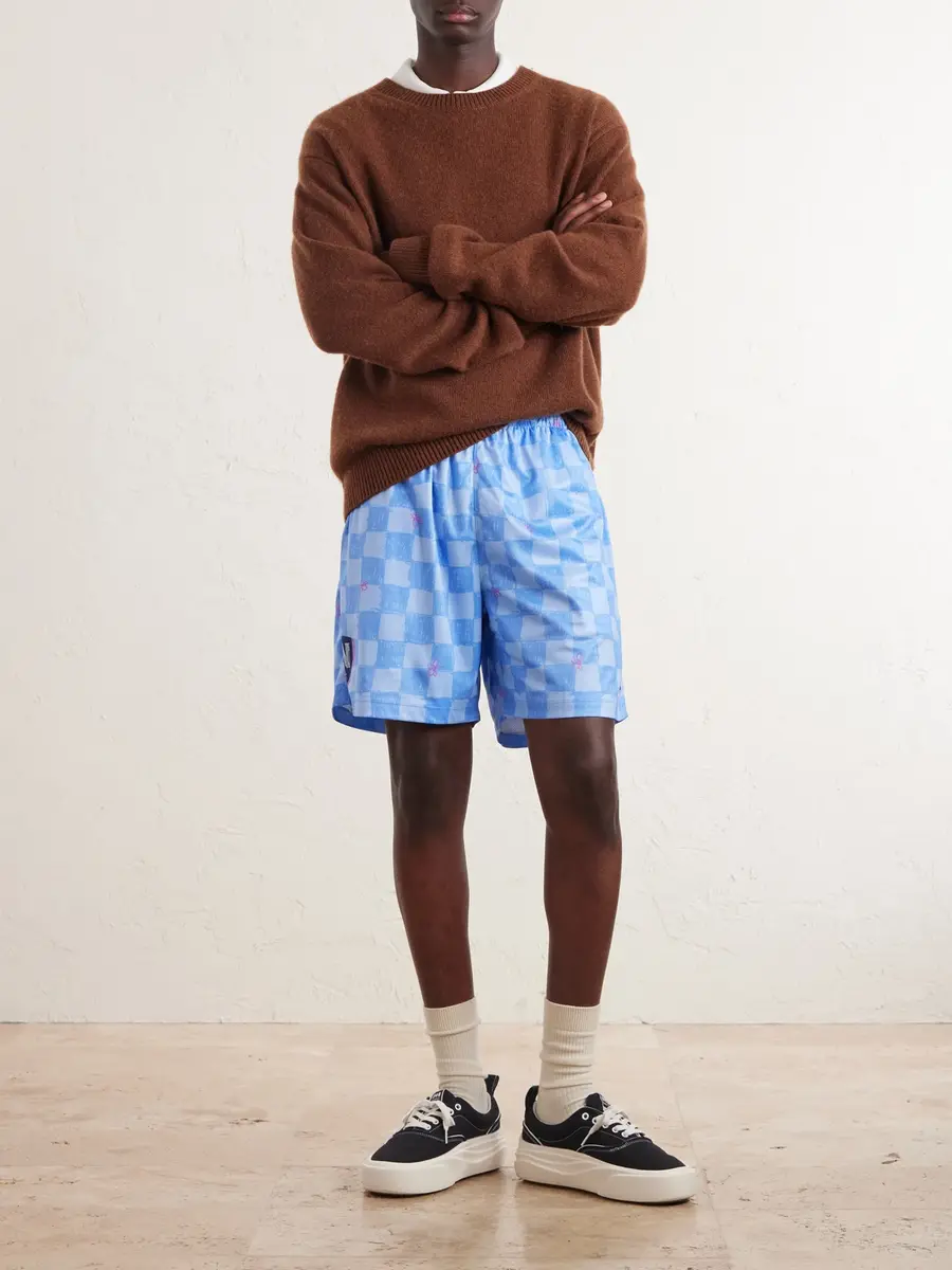 Nahmias Scribble Straight-Leg Printed Jersey Shorts - Men | Thumbnail 2