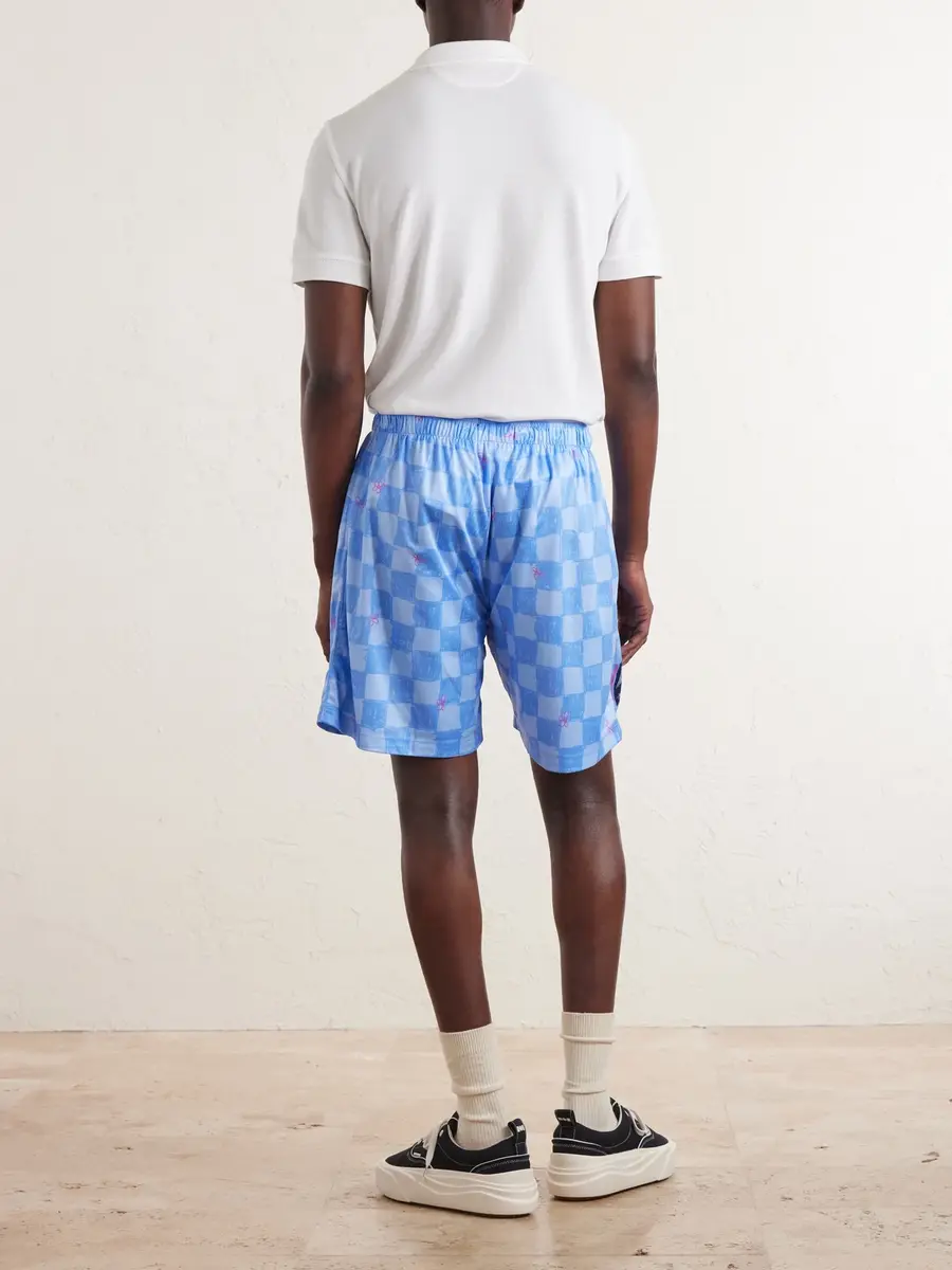 Nahmias Scribble Straight-Leg Printed Jersey Shorts - Men | Thumbnail 4