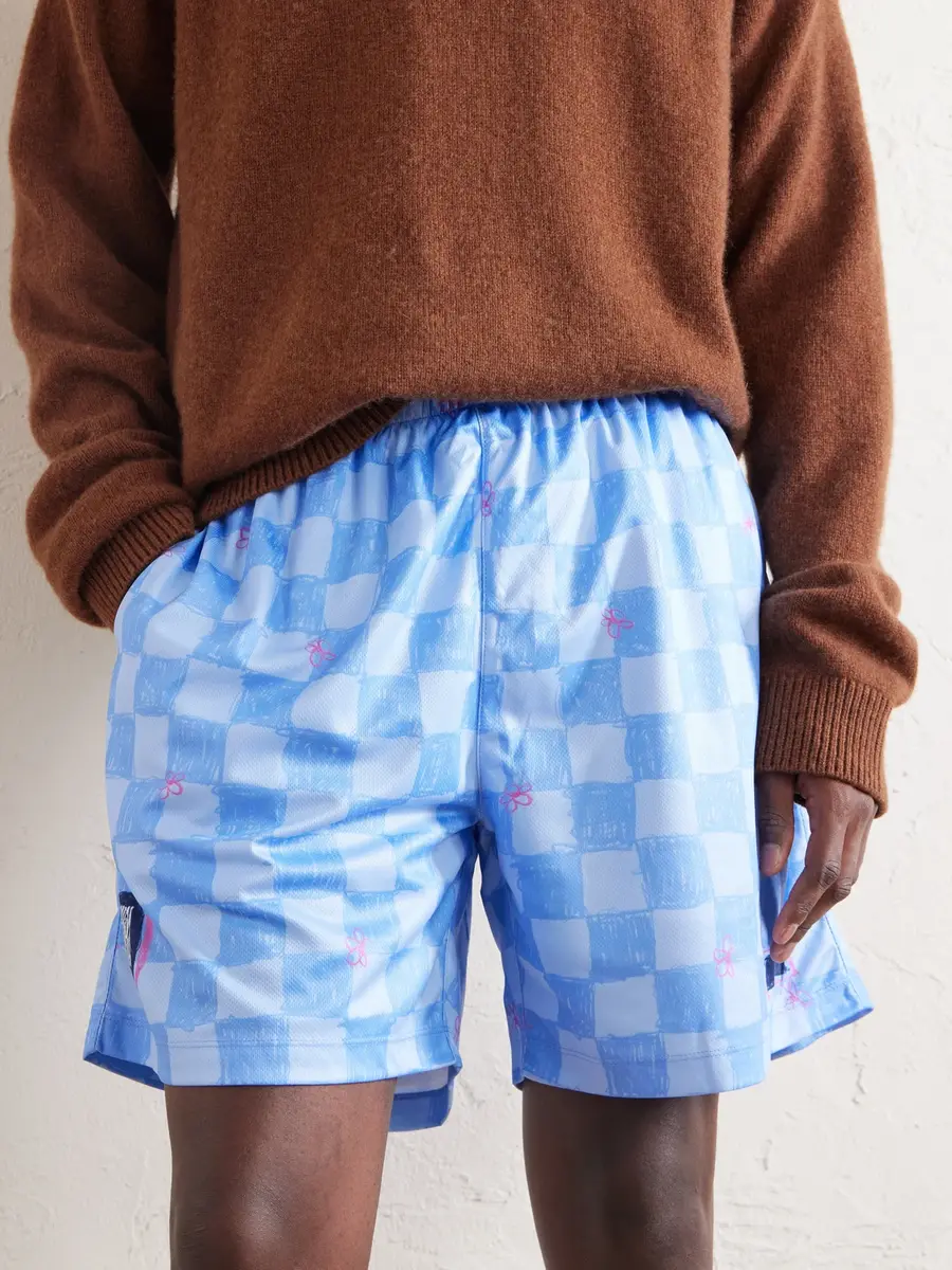 Nahmias Scribble Straight-Leg Printed Jersey Shorts - Men | Thumbnail 5