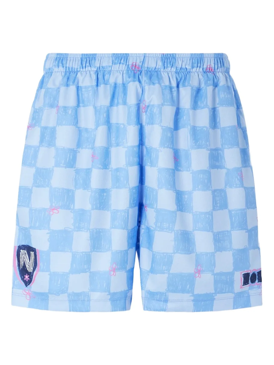 Scribble Straight-Leg Printed Jersey Shorts - Men Scribble Straight-Leg Printed Jersey Shorts - Men