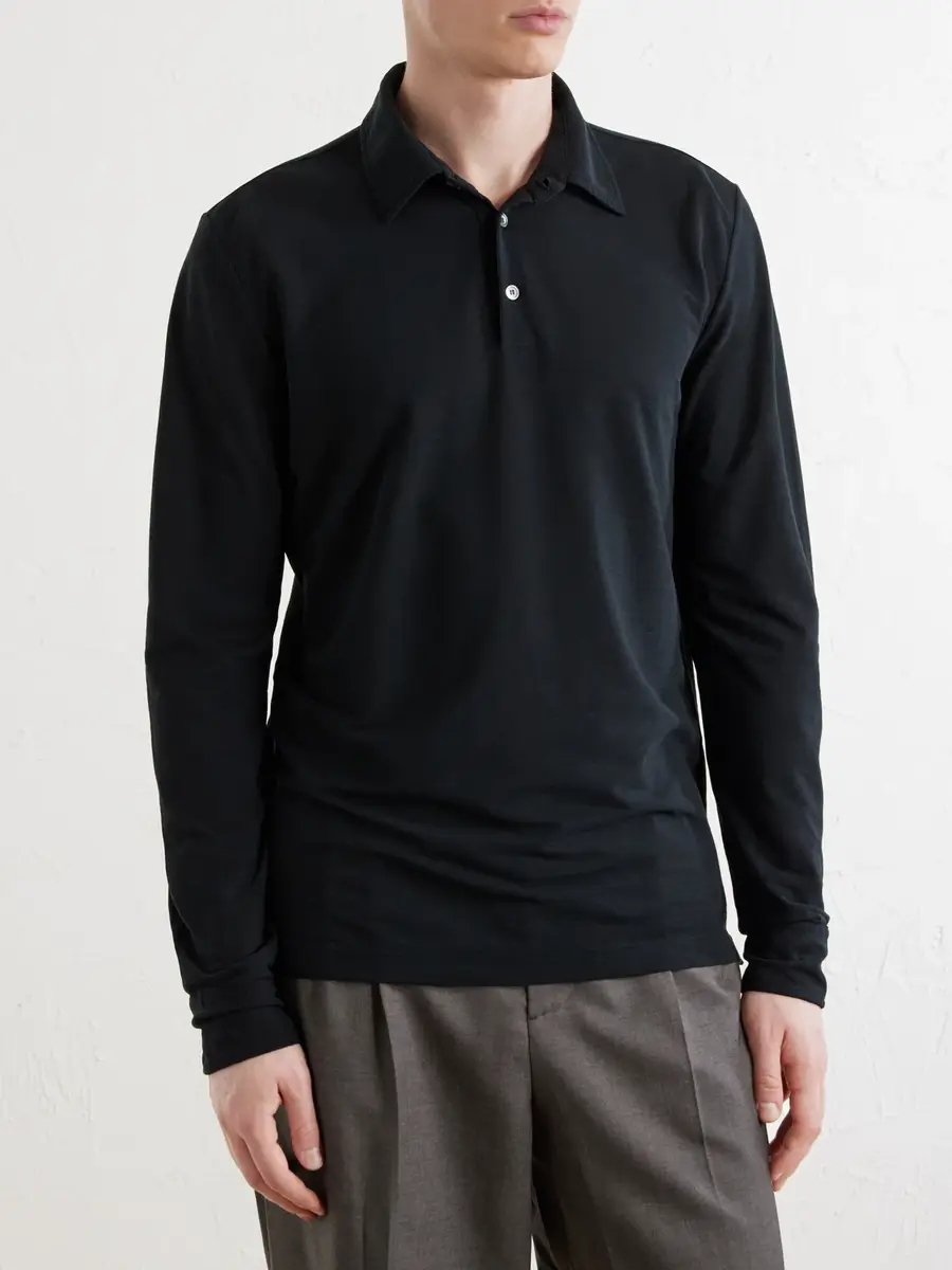 Slowear Zanone Slim-Fit Flexwool Polo Shirt - Men | Thumbnail 3