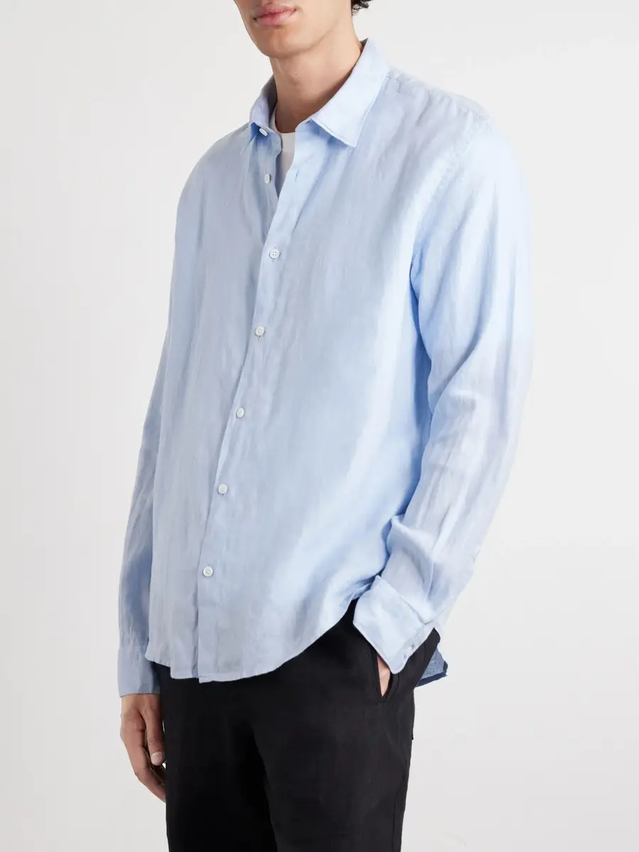 Sunspel Linen Shirt - Men | Thumbnail 3 Sunspel Linen Shirt - Men | Thumbnail 3