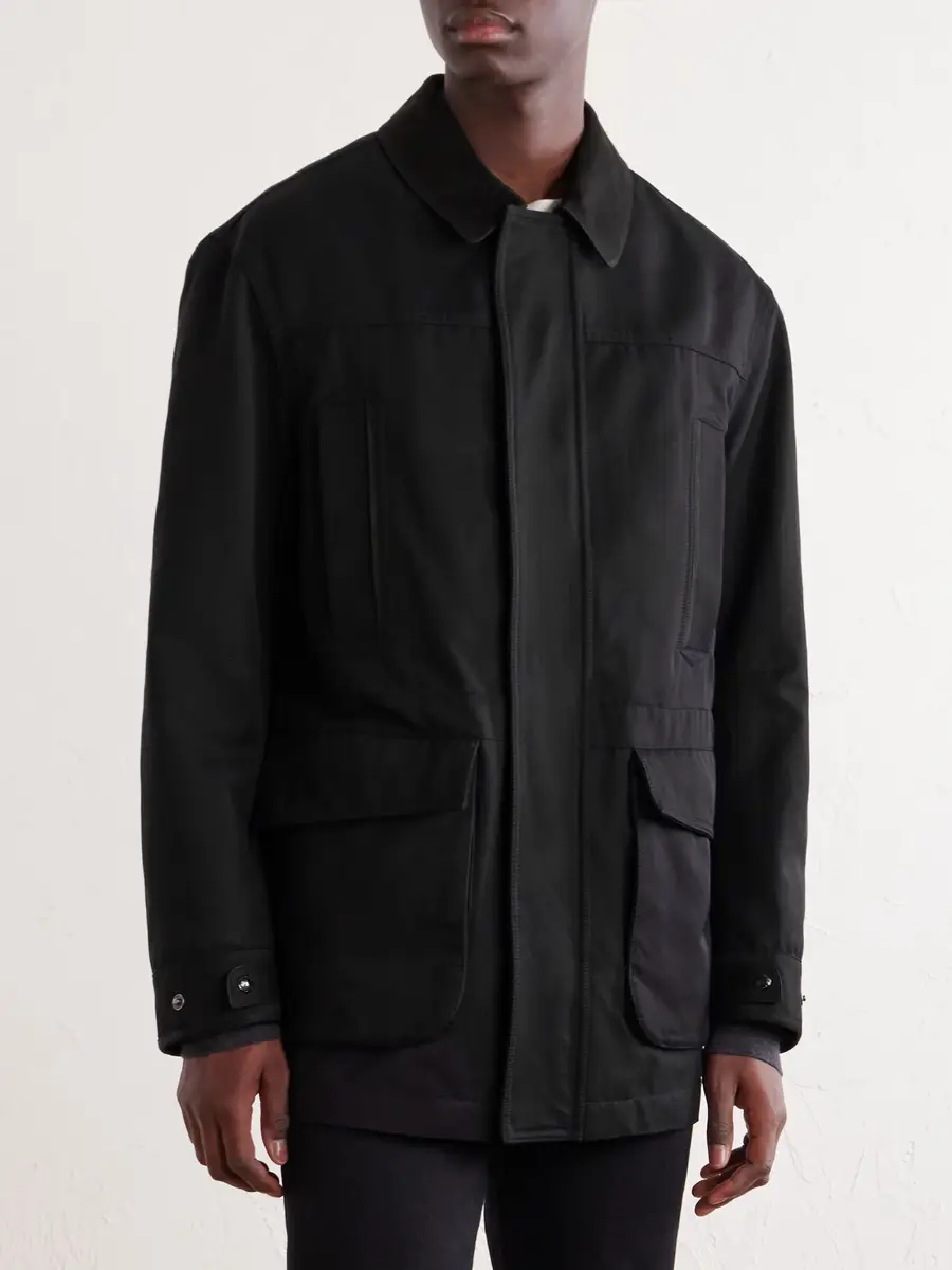 Tom Ford Suede-Trimmed Cotton-Blend Twill Jacket - Men | Thumbnail 3 Tom Ford Suede-Trimmed Cotton-Blend Twill Jacket - Men | Thumbnail 3