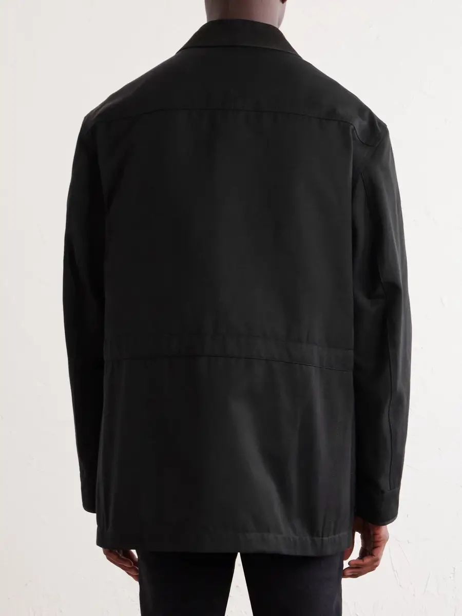 Tom Ford Suede-Trimmed Cotton-Blend Twill Jacket - Men | Thumbnail 4 Tom Ford Suede-Trimmed Cotton-Blend Twill Jacket - Men | Thumbnail 4