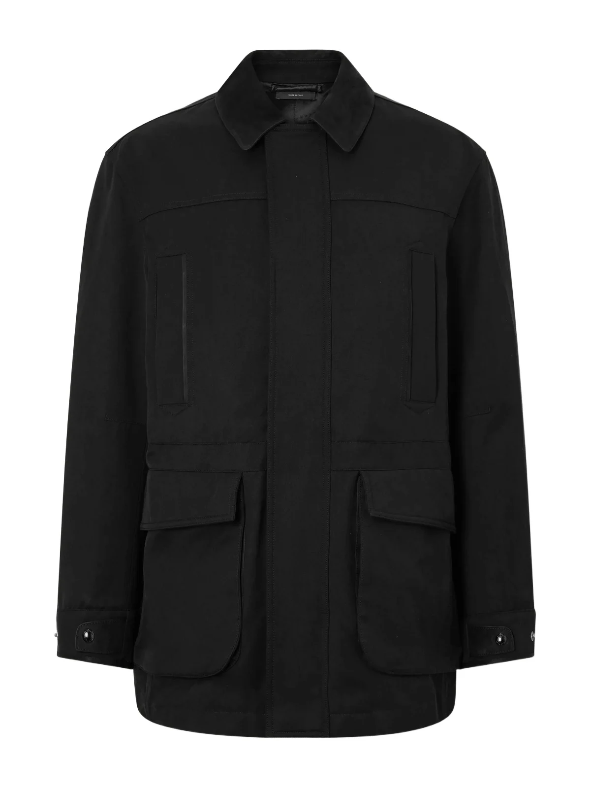 Suede-Trimmed Cotton-Blend Twill Jacket - Men Suede-Trimmed Cotton-Blend Twill Jacket - Men