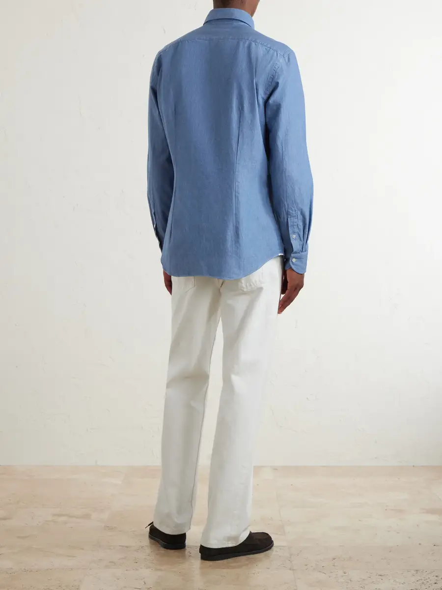 Slowear Glanshirt Cotton-Twill Shirt - Men | Thumbnail 4