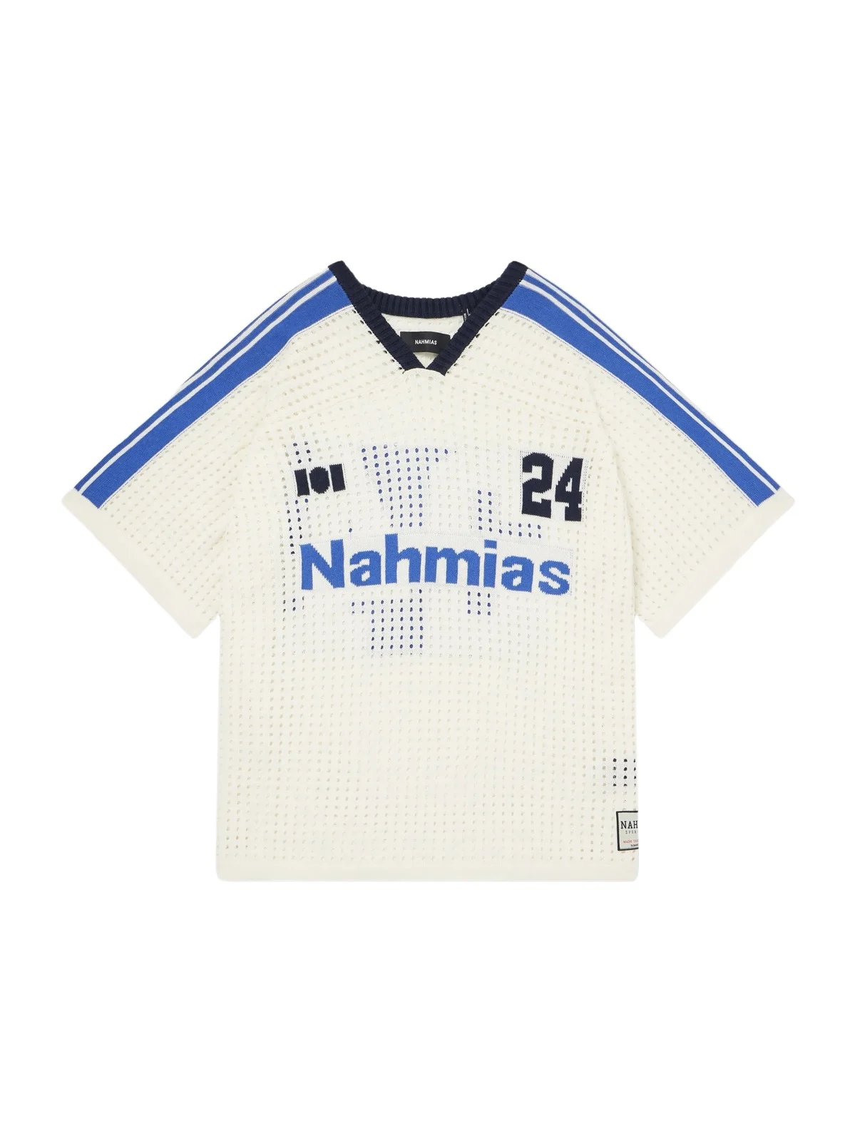 Nahmias Logo-Jacquard Perforated Cotton T-Shirt - Men