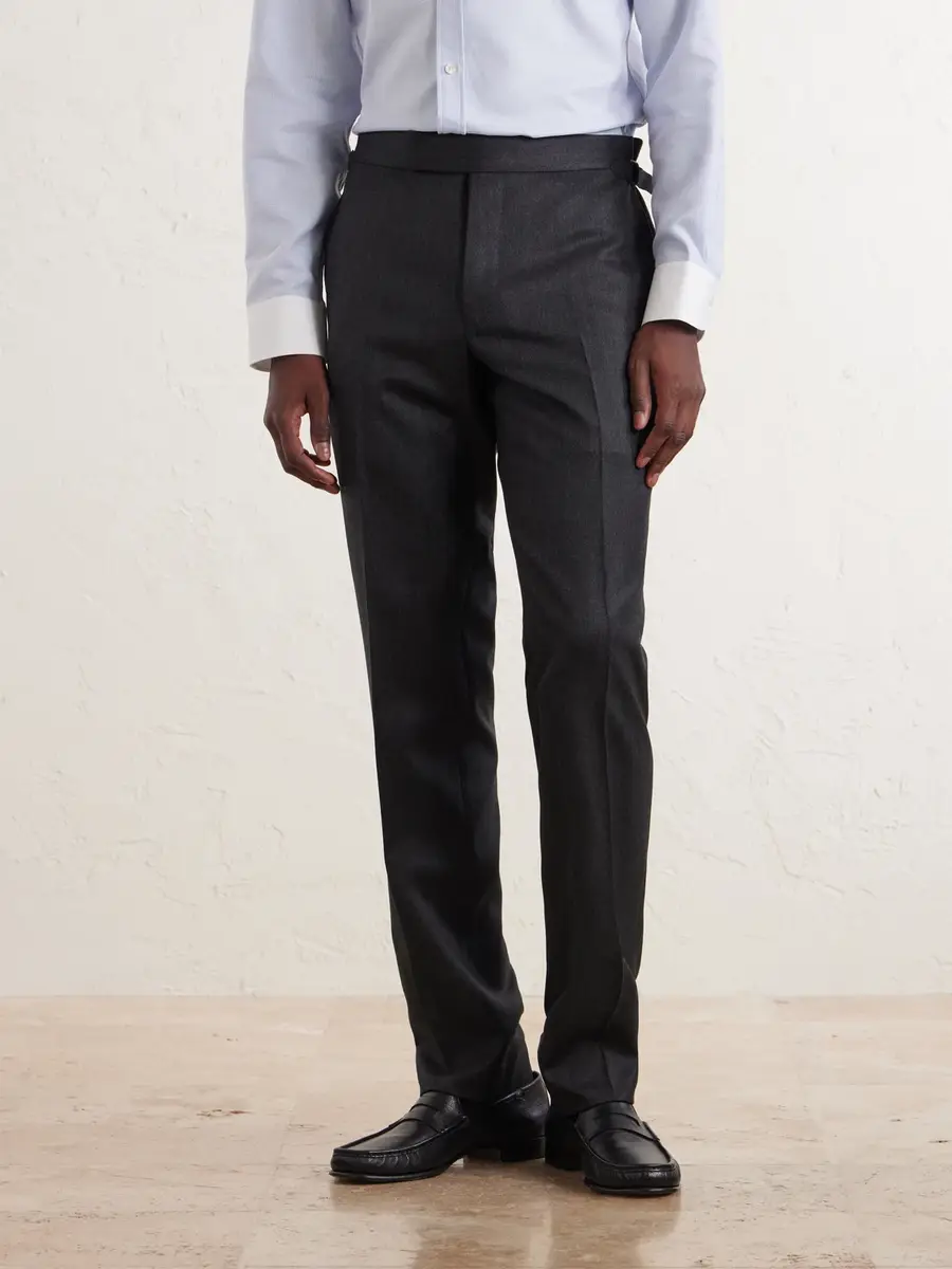 Tom Ford Shelton Straight-Leg Wool-Twill Suit Trousers - Men | Thumbnail 3 Tom Ford Shelton Straight-Leg Wool-Twill Suit Trousers - Men | Thumbnail 3