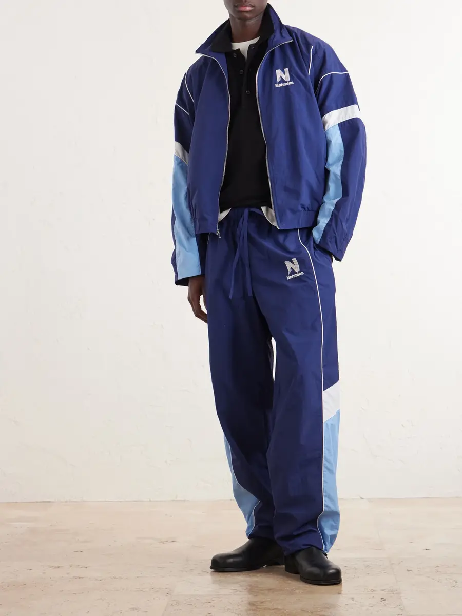 Nahmias Straight-leg Logo-Embroidered Nylon Trousers - Men | Thumbnail 2