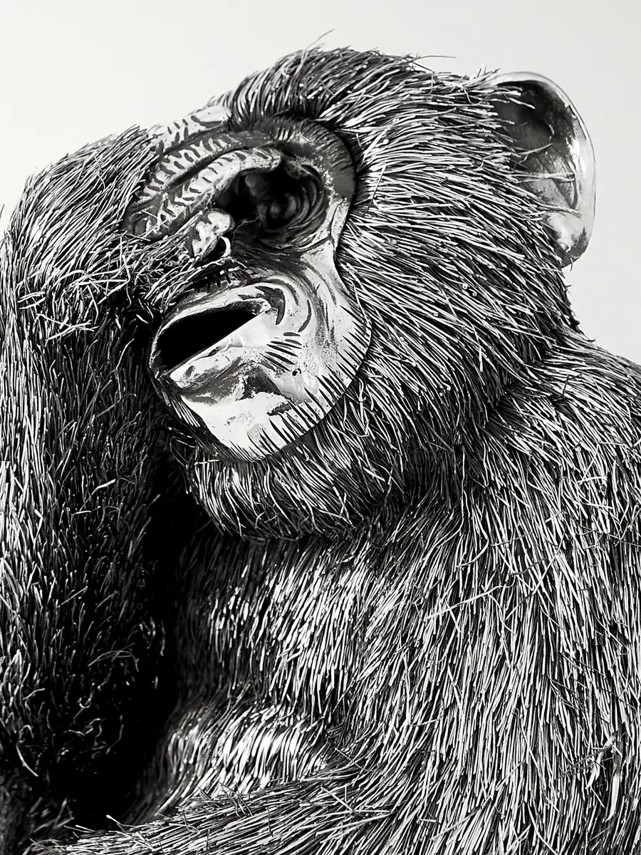 Buccellati See-No-Evil Monkey Silver Ornament - Men | Thumbnail 3 Buccellati See-No-Evil Monkey Silver Ornament - Men | Thumbnail 3