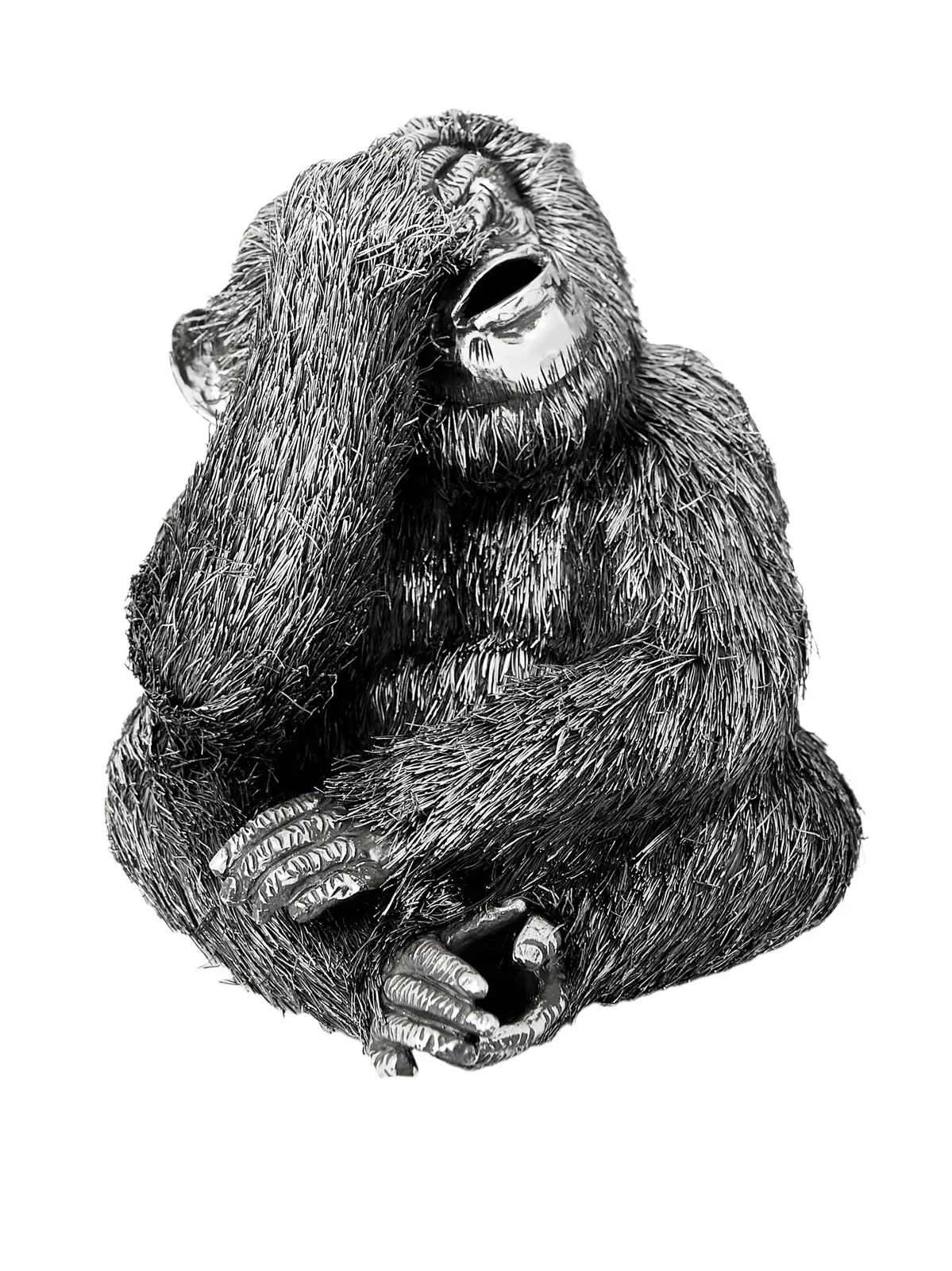 Buccellati See-No-Evil Monkey Silver Ornament - Men