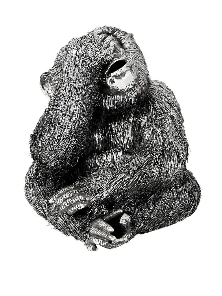 Buccellati See-No-Evil Monkey Silver Ornament - Men