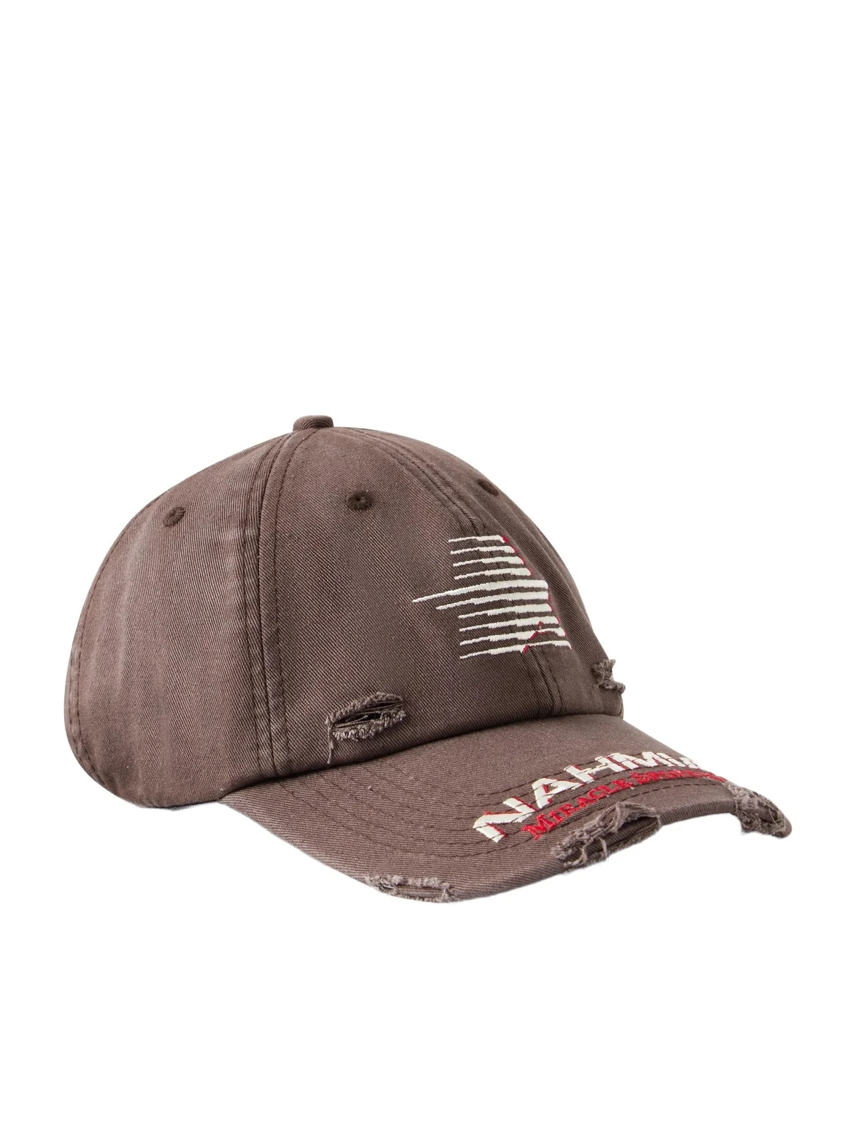 Nahmias Miracle Distressed Logo-Embroidered Cotton-Twill Cap - Men