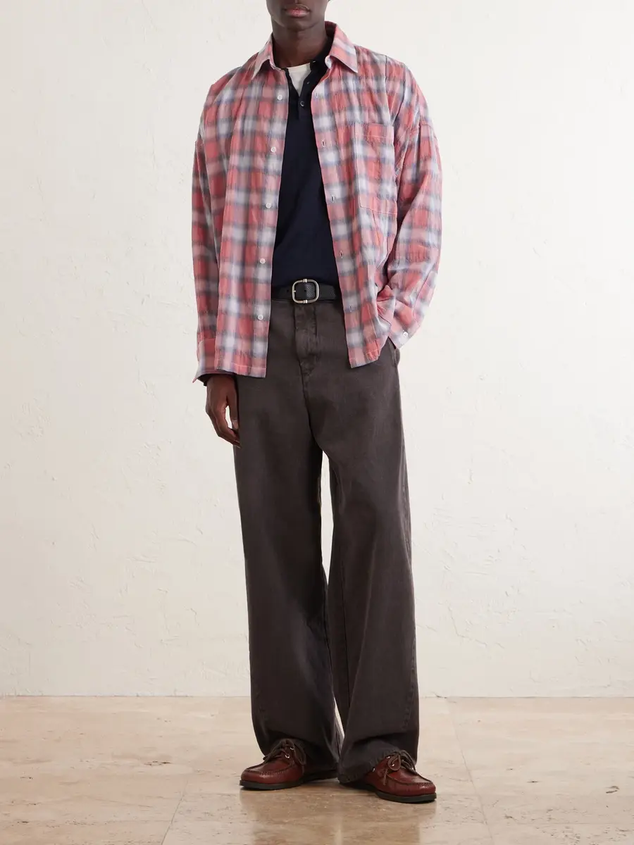 Nahmias Checked Cotton-Blend Shirt - Men | Thumbnail 2