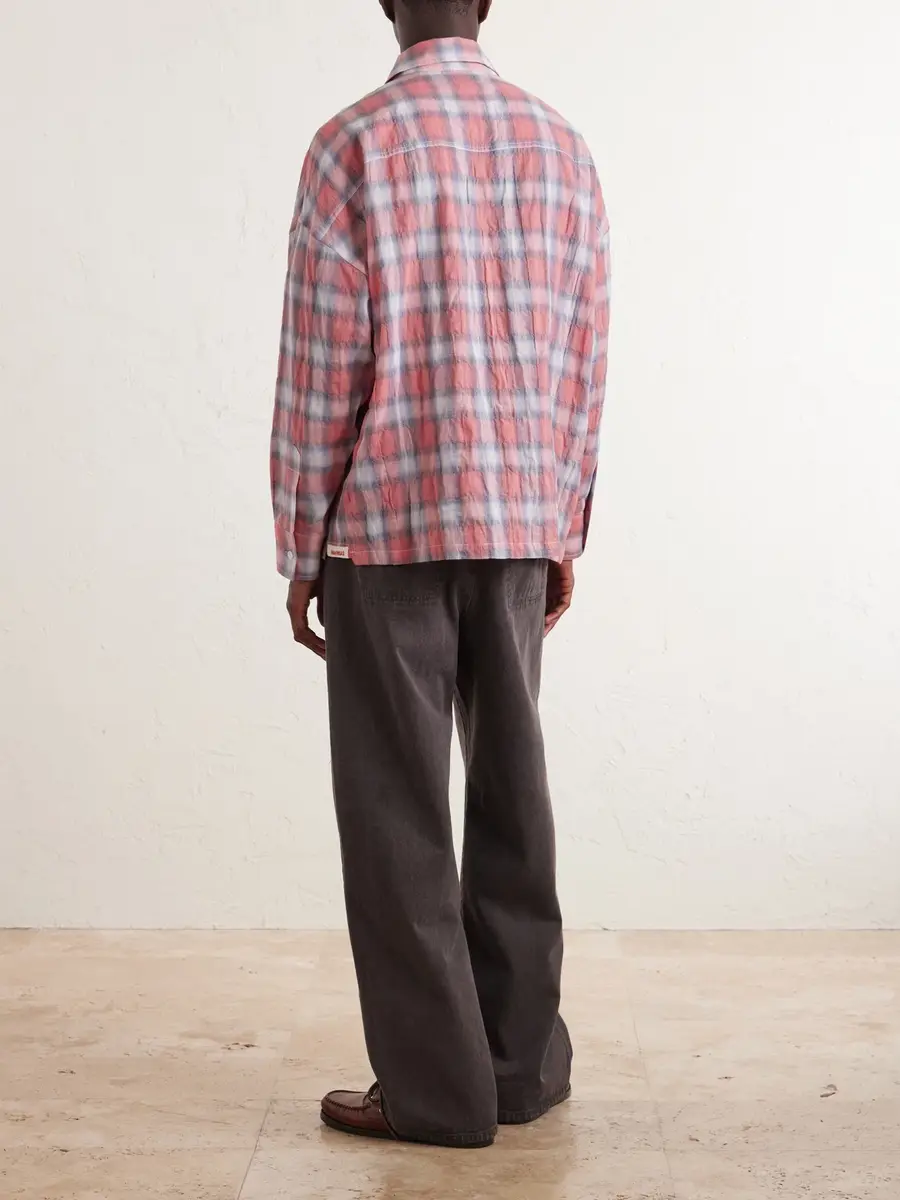 Nahmias Checked Cotton-Blend Shirt - Men | Thumbnail 4