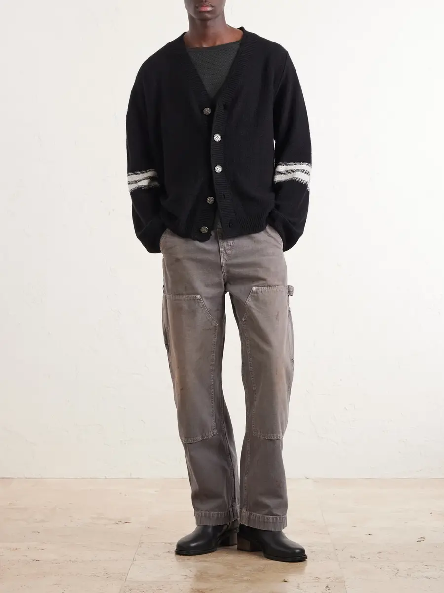 Enfants Riches Déprimés Striped Cashmere Cardigan - Men | Thumbnail 2