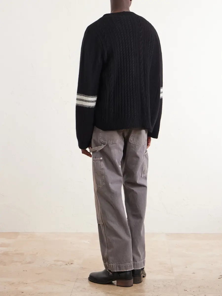 Enfants Riches Déprimés Striped Cashmere Cardigan - Men | Thumbnail 4