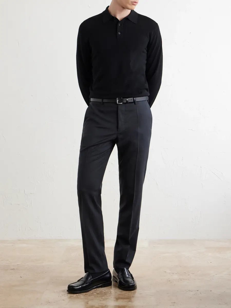 Slowear Incotex Straight-Leg Wool Suit Trousers - Men | Thumbnail 2