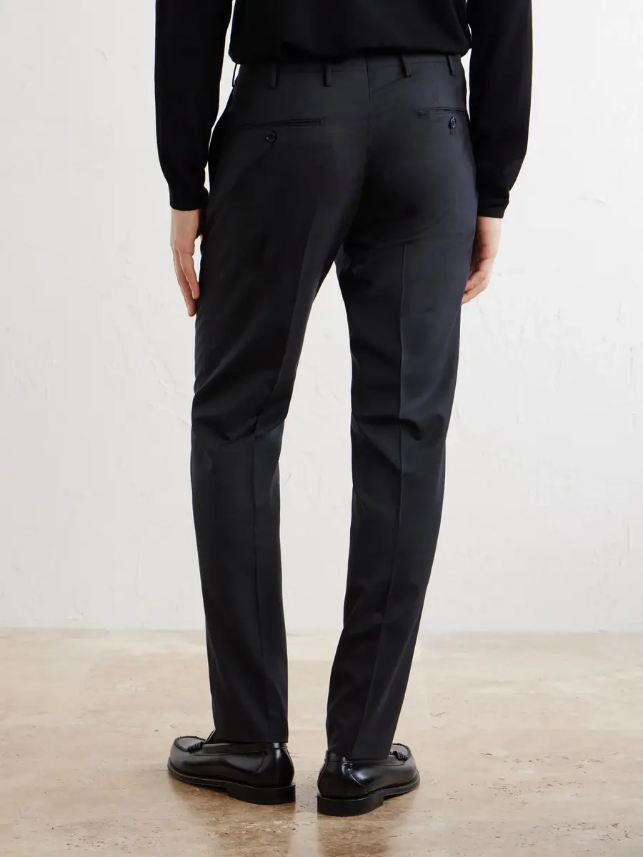 Slowear Incotex Straight-Leg Wool Suit Trousers - Men | Thumbnail 4