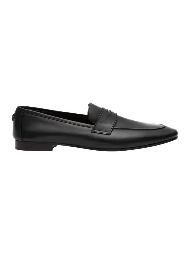Flaneur Leather Flat Penny Loafers Flaneur Leather Flat Penny Loafers