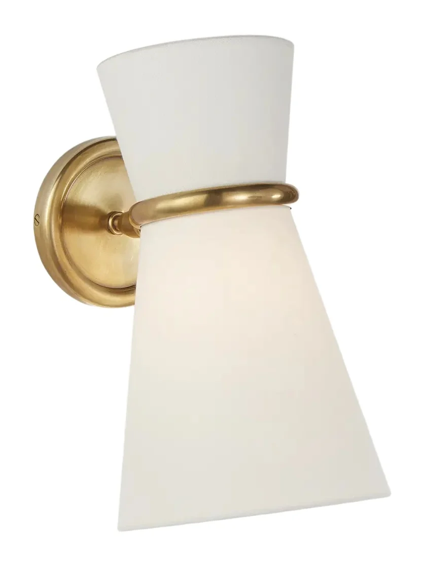 Visual Comfort Signature Clarkson Small Single Pivoting Sconce By AERIN