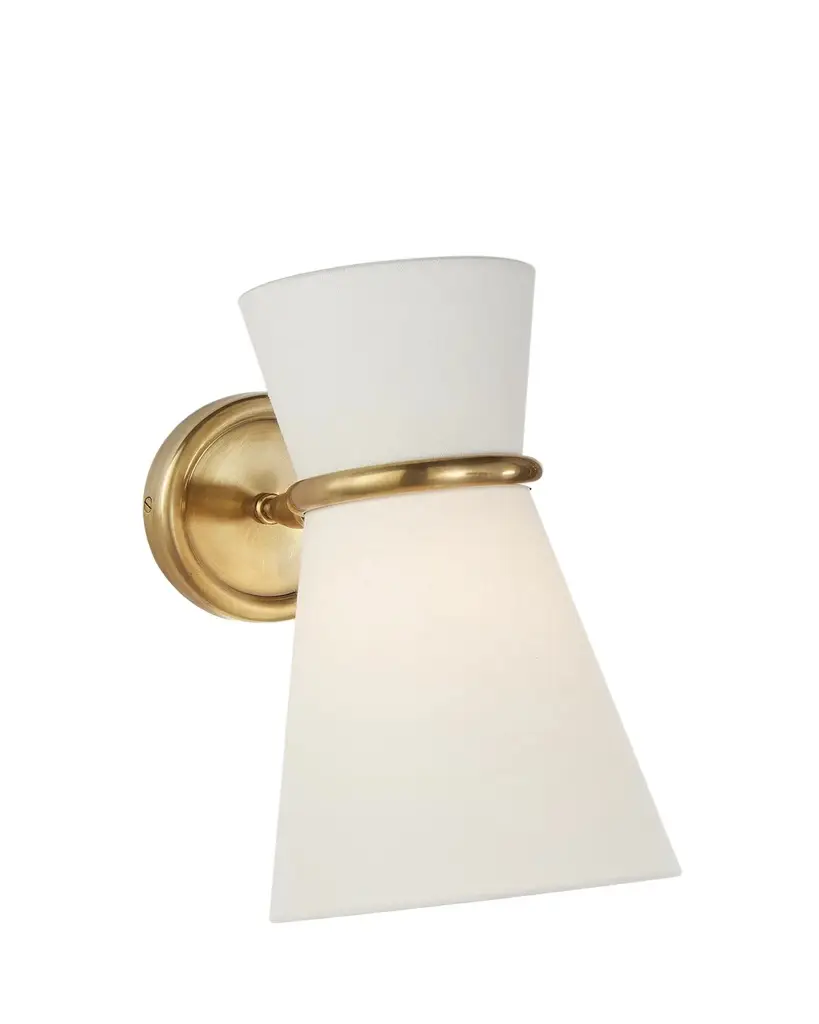 Visual Comfort Signature Clarkson Small Single Pivoting Sconce By AERIN