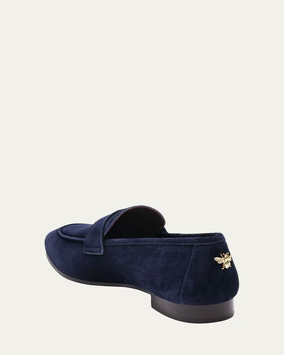 Bougeotte Suede Slip-On Penny Loafers | Thumbnail 3