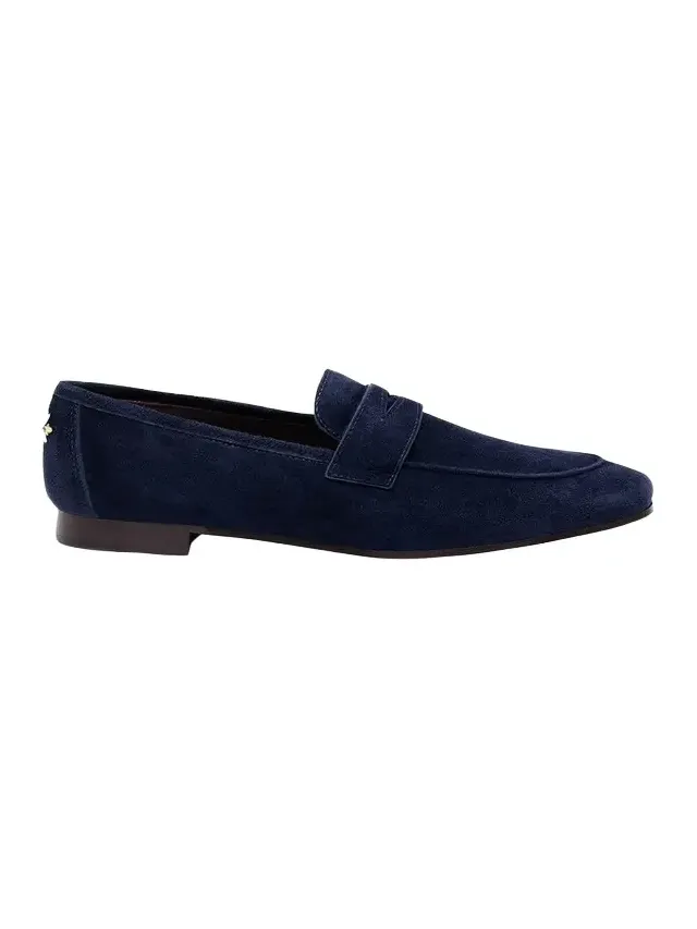 Suede Slip-On Penny Loafers
