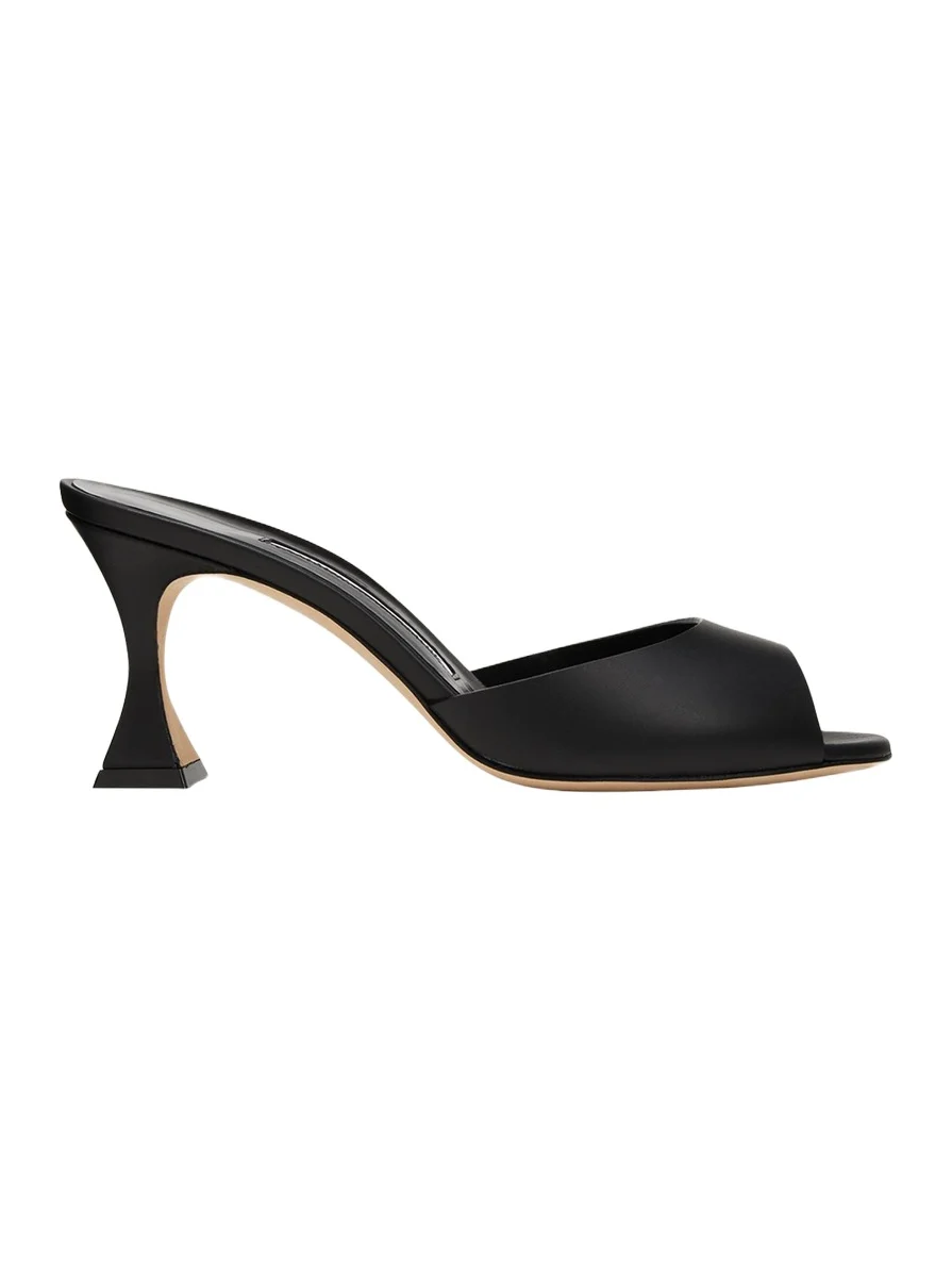 Manolo Blahnik Jadarona Leather Mule Sandals
