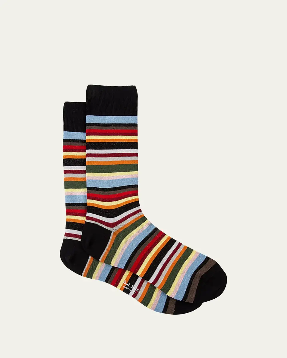 Paul Smith Men's Multi-Stripe Socks | Thumbnail 2