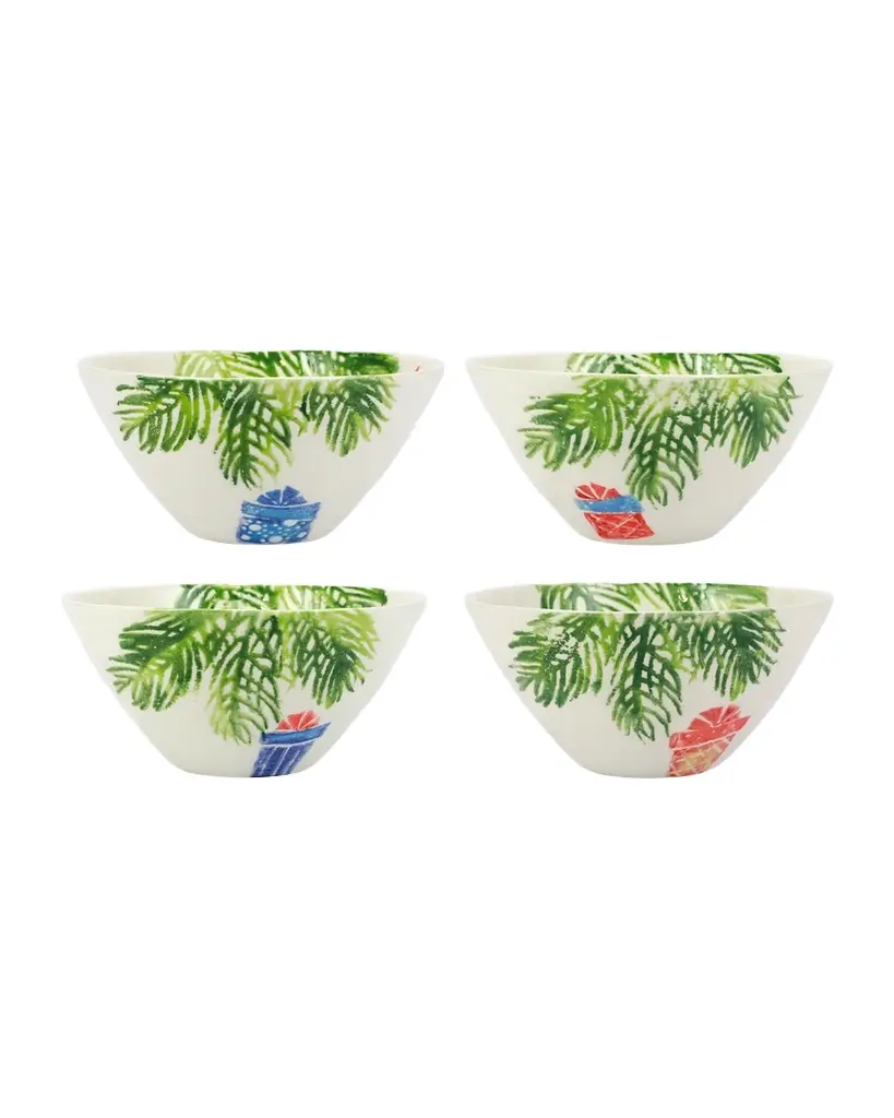 Vietri Nutcrackers Assorted Cereal Bowls, Set of 4