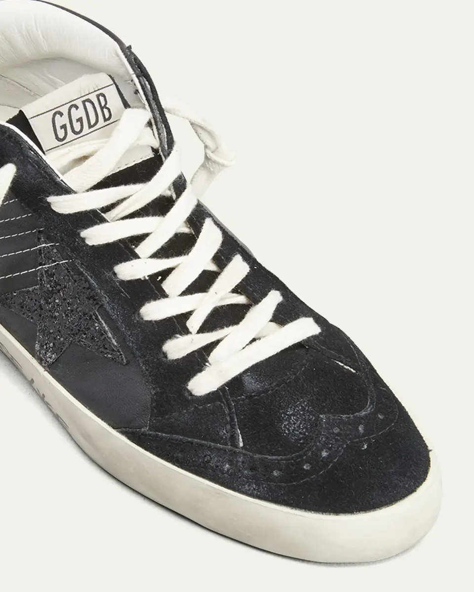 Golden Goose Mid Star Glitter Wing-Tip Sneakers | Thumbnail 5 Golden Goose Mid Star Glitter Wing-Tip Sneakers | Thumbnail 5