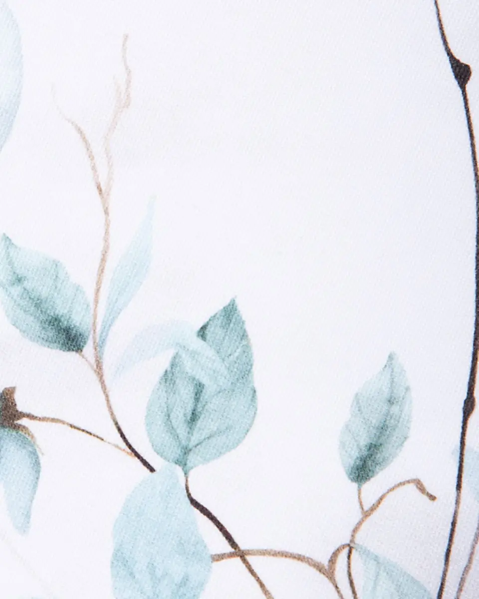 The Lino Japan Aqua Tablecloth, 71" Square | Thumbnail 2
