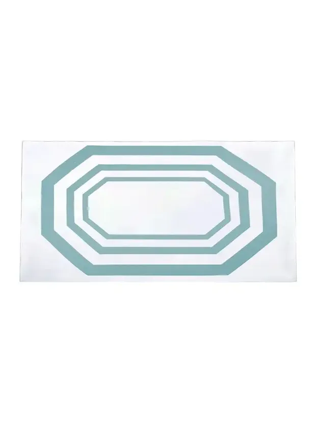 The Lino Essential Aqua Tablecloth, 71" x 98"