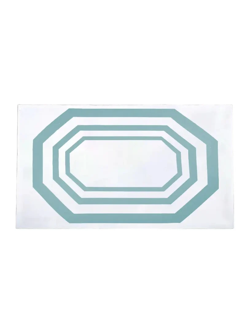 The Lino Essential Aqua Tablecloth, 71" x 98"