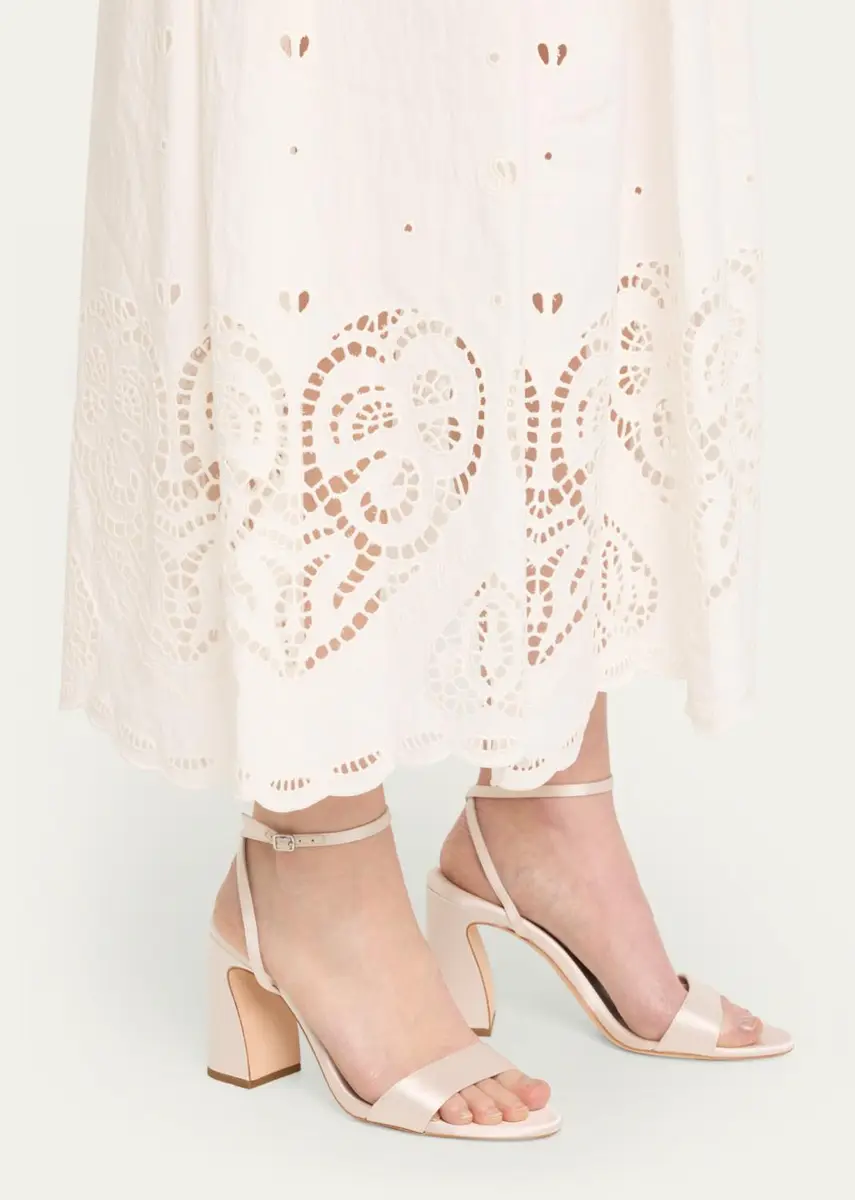 Loeffler Randall Malia Satin Ankle-Strap Sandals | Thumbnail 2
