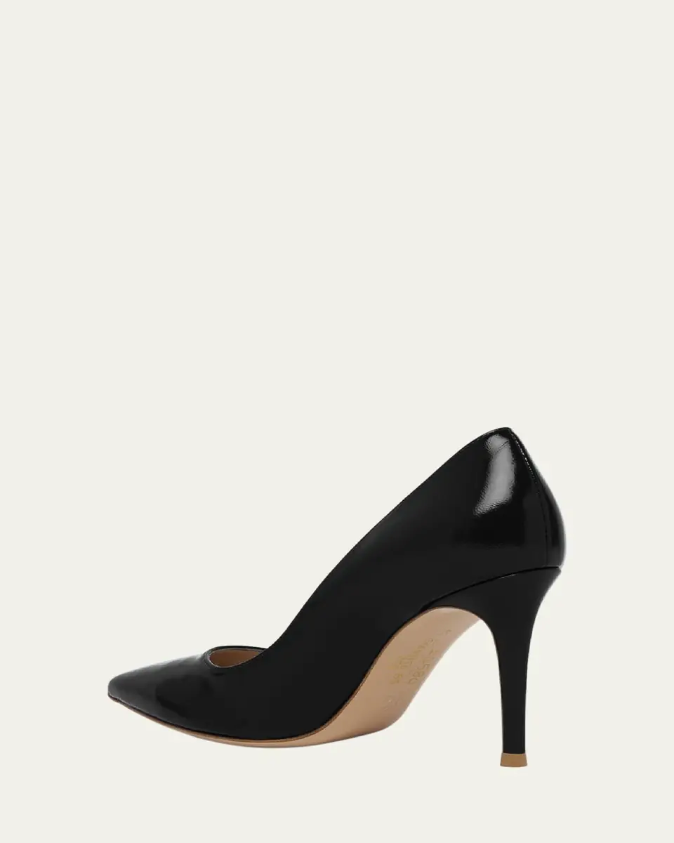 Gianvito Rossi Nuit Leather Stiletto Pumps | Thumbnail 2 Gianvito Rossi Nuit Leather Stiletto Pumps | Thumbnail 2