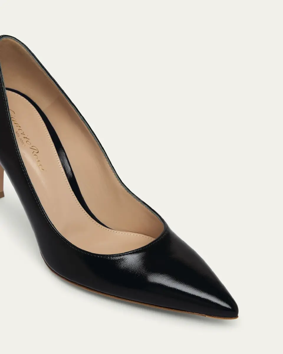 Gianvito Rossi Nuit Leather Stiletto Pumps | Thumbnail 3 Gianvito Rossi Nuit Leather Stiletto Pumps | Thumbnail 3