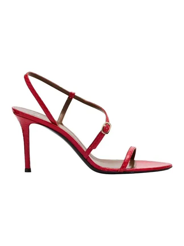 Snakeskin Ankle Strap Stiletto Sandals Snakeskin Ankle Strap Stiletto Sandals