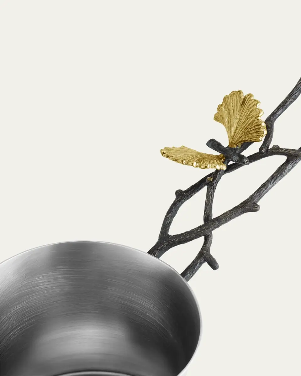 Michael Aram Butterfly Ginkgo Large Coffee Pot with Spoon | Thumbnail 5 Michael Aram Butterfly Ginkgo Large Coffee Pot with Spoon | Thumbnail 5
