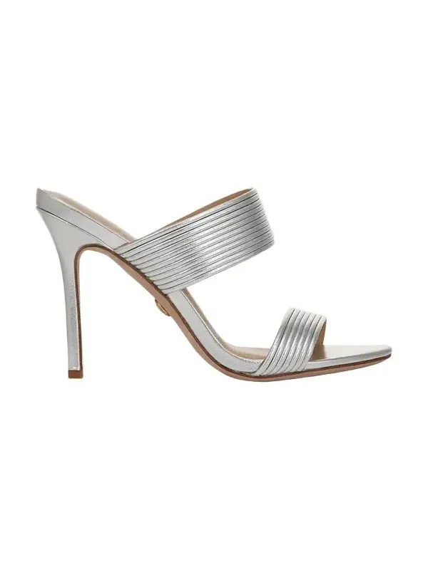 Asha Metallic Dual-Band Slide Sandals Asha Metallic Dual-Band Slide Sandals