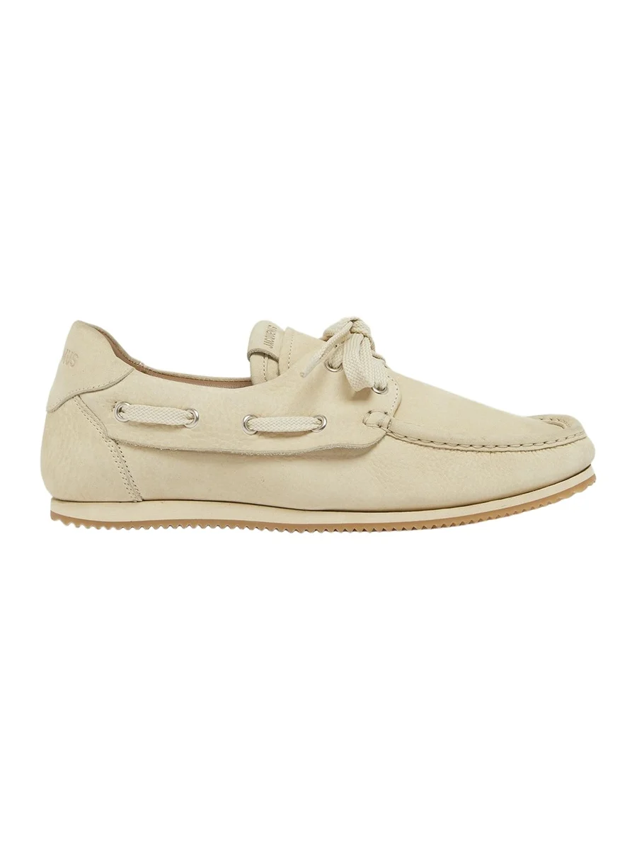 Jacquemus Moc-Toe Leather Boat Shoes