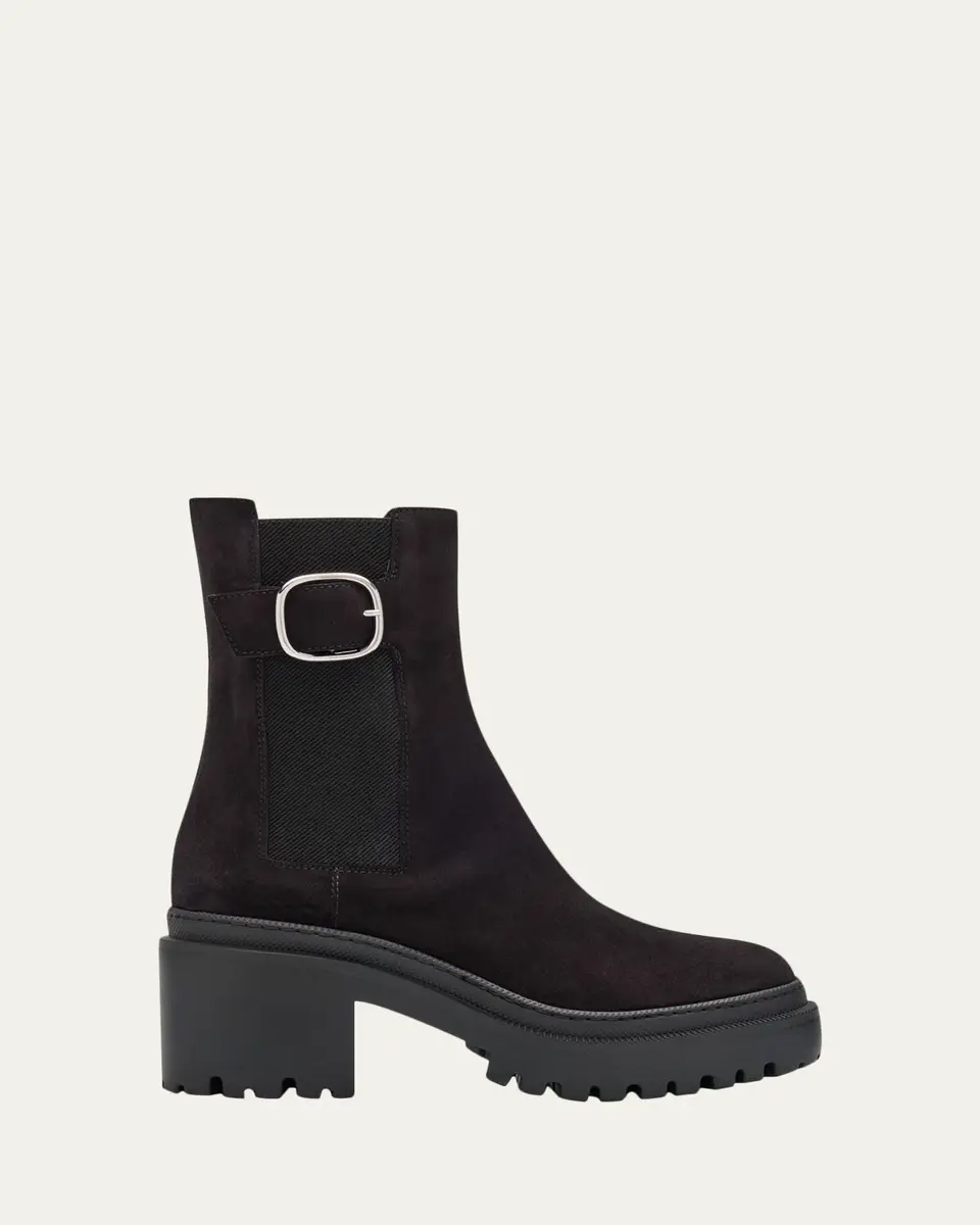 Giuseppe Zanotti Platform Suede Chelsea Boots | Thumbnail 6