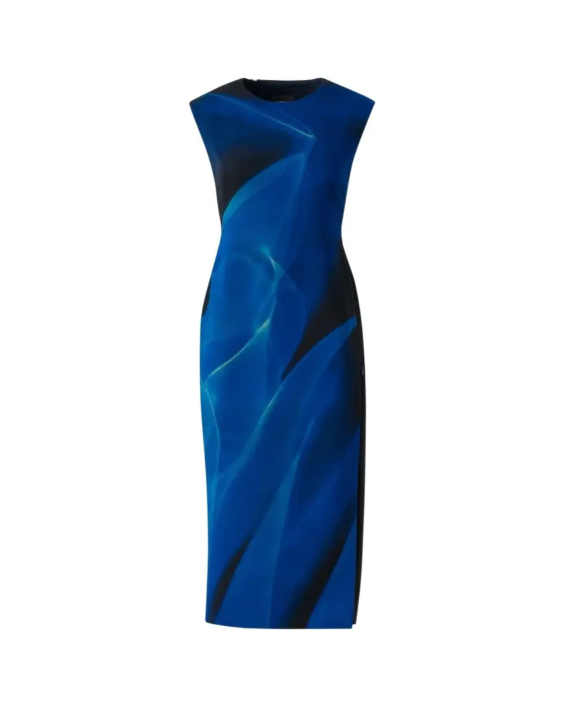 Akris Printed Double-Face Wool Midi Dress | Image 1 Akris Printed Double-Face Wool Midi Dress | Image 1