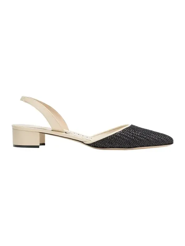 Woven Slingback Ballerina Pumps Woven Slingback Ballerina Pumps