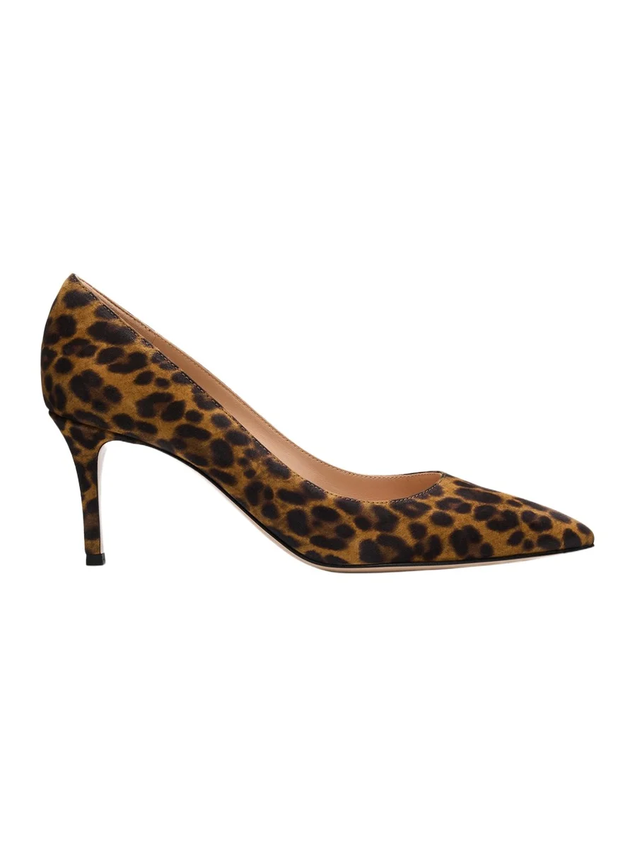 Gianvito Leopard-Print Suede Pumps Gianvito Leopard-Print Suede Pumps
