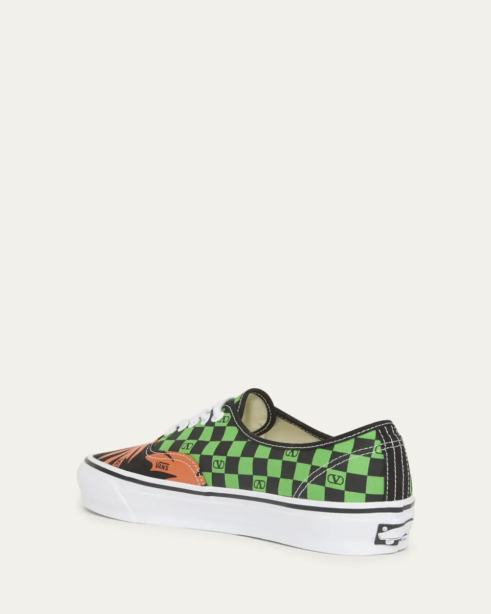 Valentino Garavani x Vans Authentic Checkerboard Tropical Sneakers | Thumbnail 4