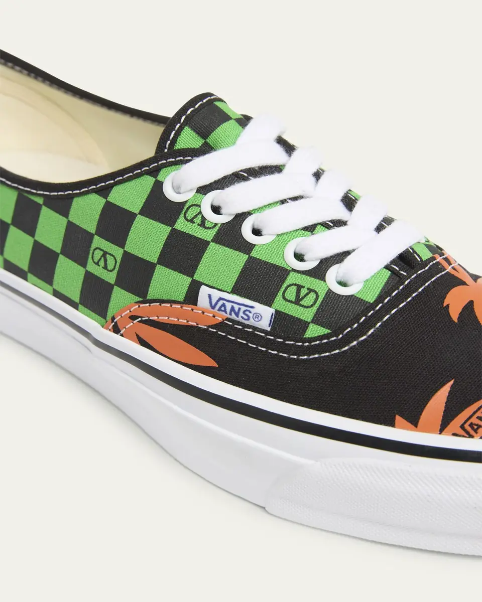 Valentino Garavani x Vans Authentic Checkerboard Tropical Sneakers | Thumbnail 5