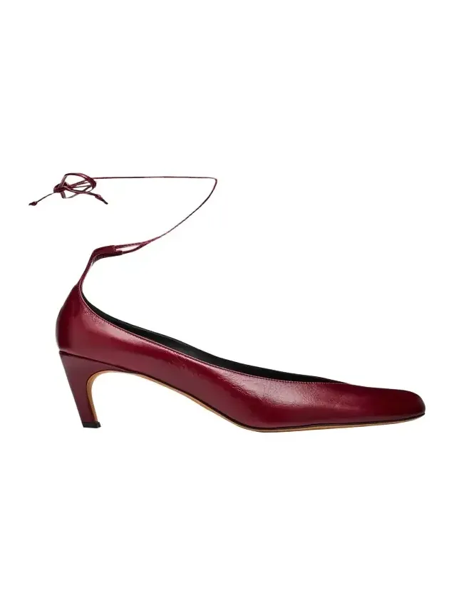 Uma Leather Ankle-Tie Pumps Uma Leather Ankle-Tie Pumps