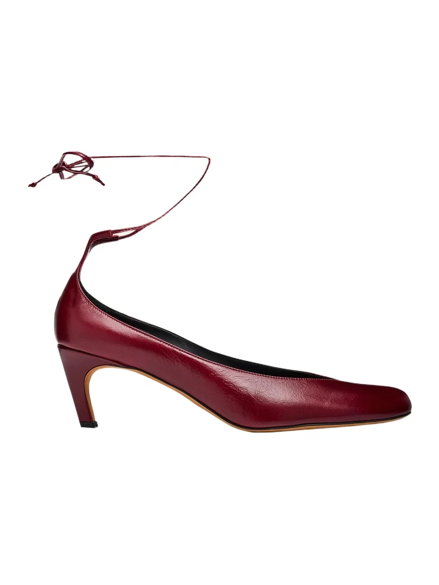 Uma Leather Ankle-Tie Pumps Uma Leather Ankle-Tie Pumps
